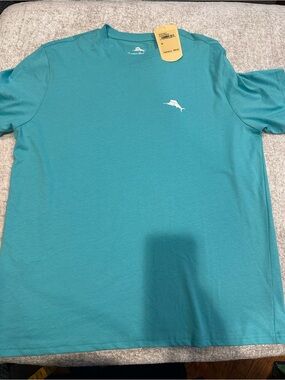 Freeze Teal Short Sleeve Tee with Marlin Logo